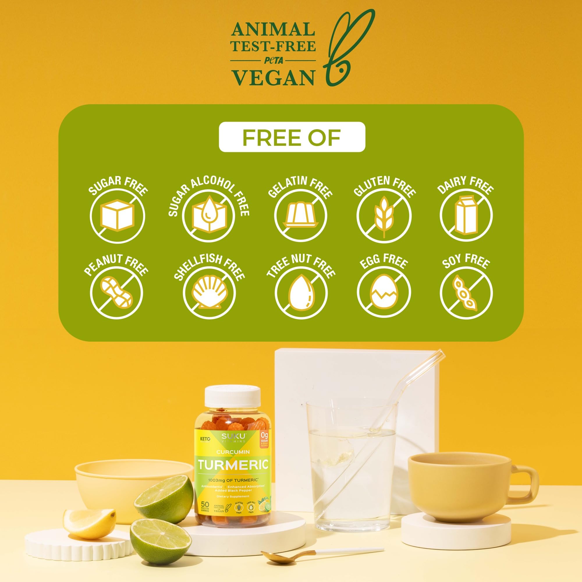 Gommes SUKU saveur citron vert – Goût frais pour une routine quotidienne