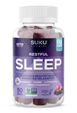 SUKU Restful Sleep Gummies dans leur emballage, idéal pour la routine nocturne