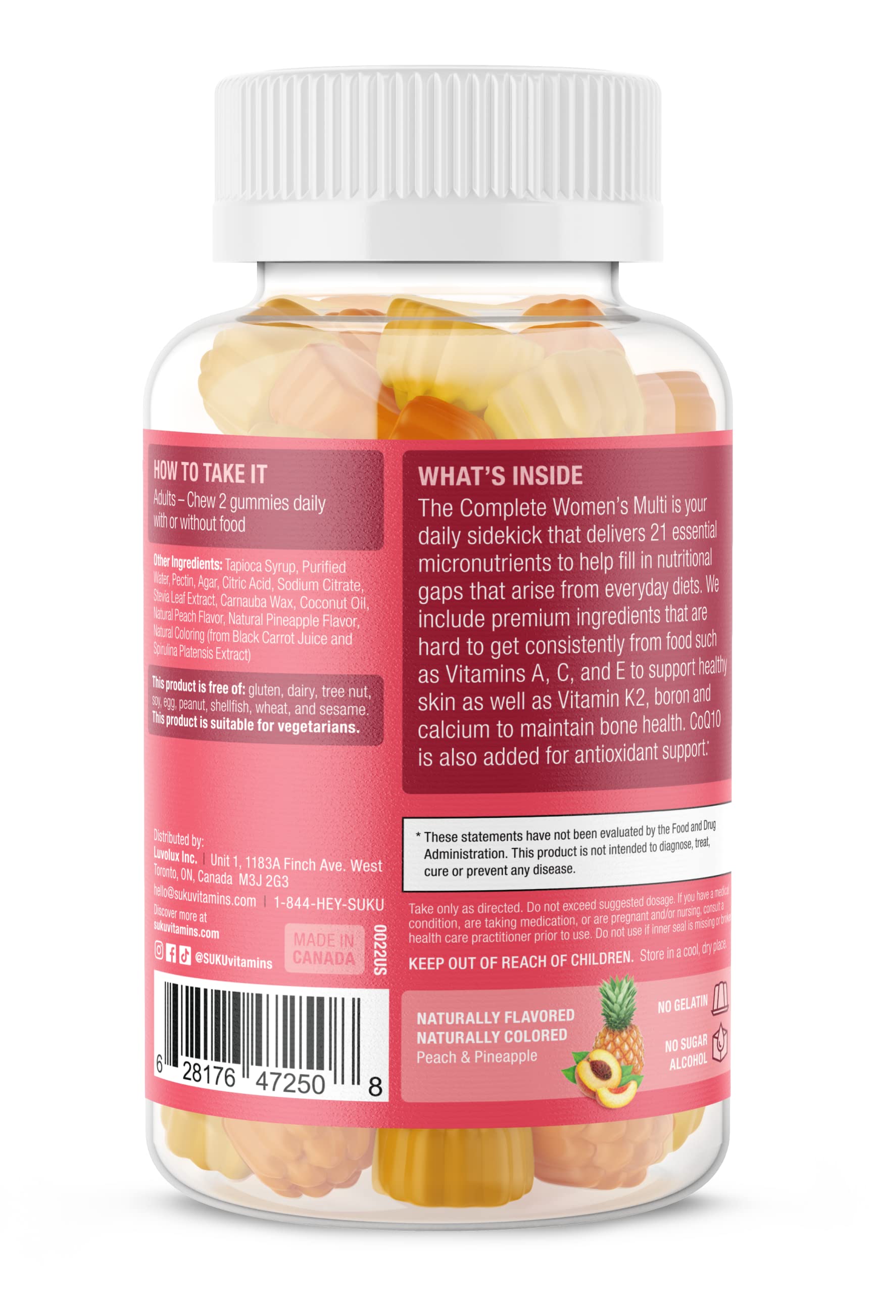 Étiquette SUKU – informations claires et sans gluten