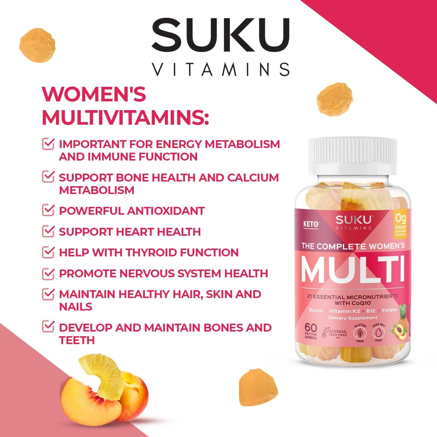 Gomme SUKU – saveur naturelle et formulation végétarienne
