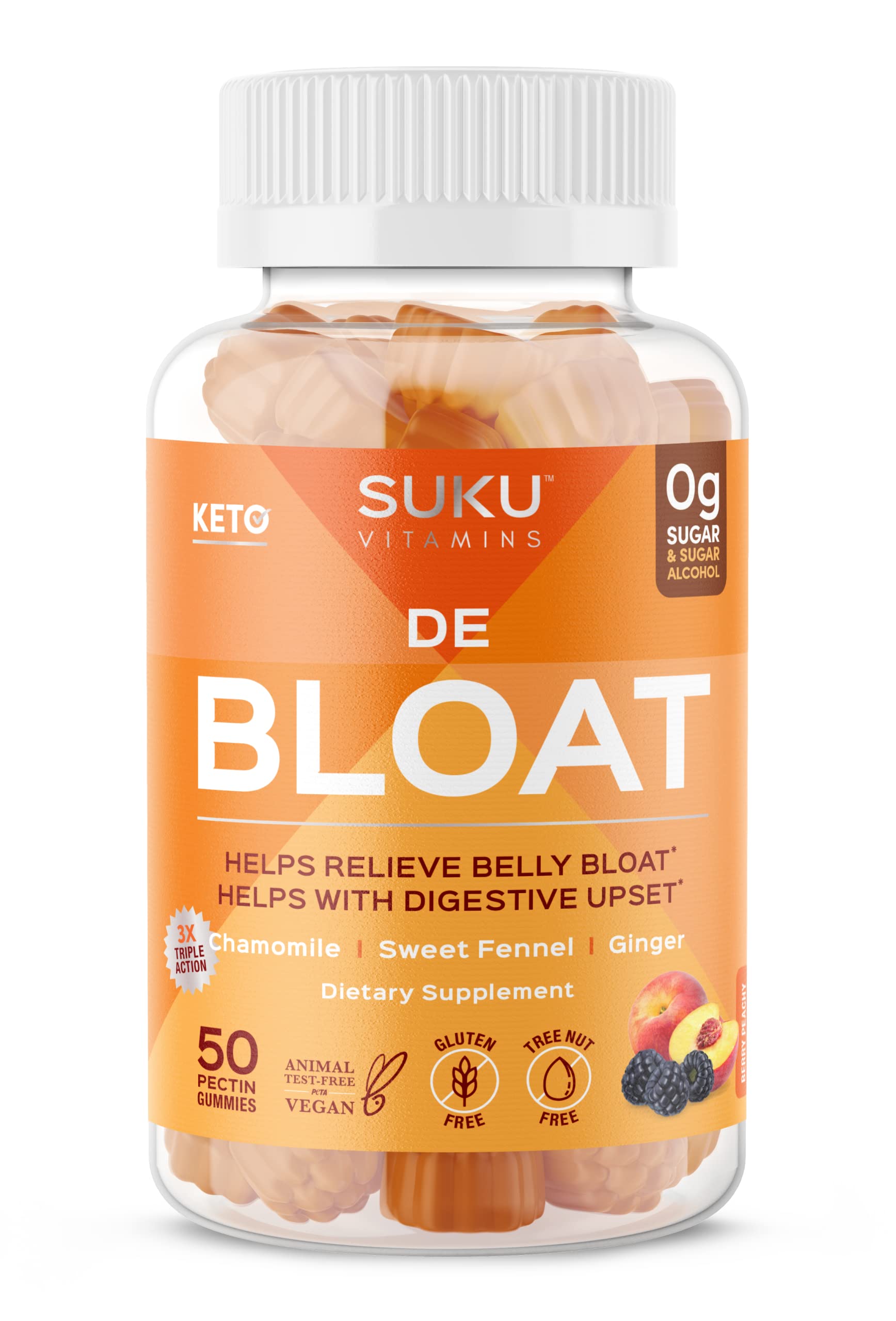 SUKU Debloat – Bouteille élégante pour le confort digestif au quotidien.