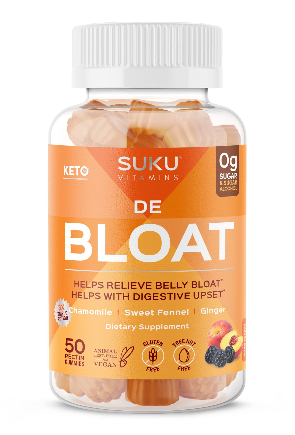 SUKU Debloat – Bouteille élégante pour le confort digestif au quotidien.