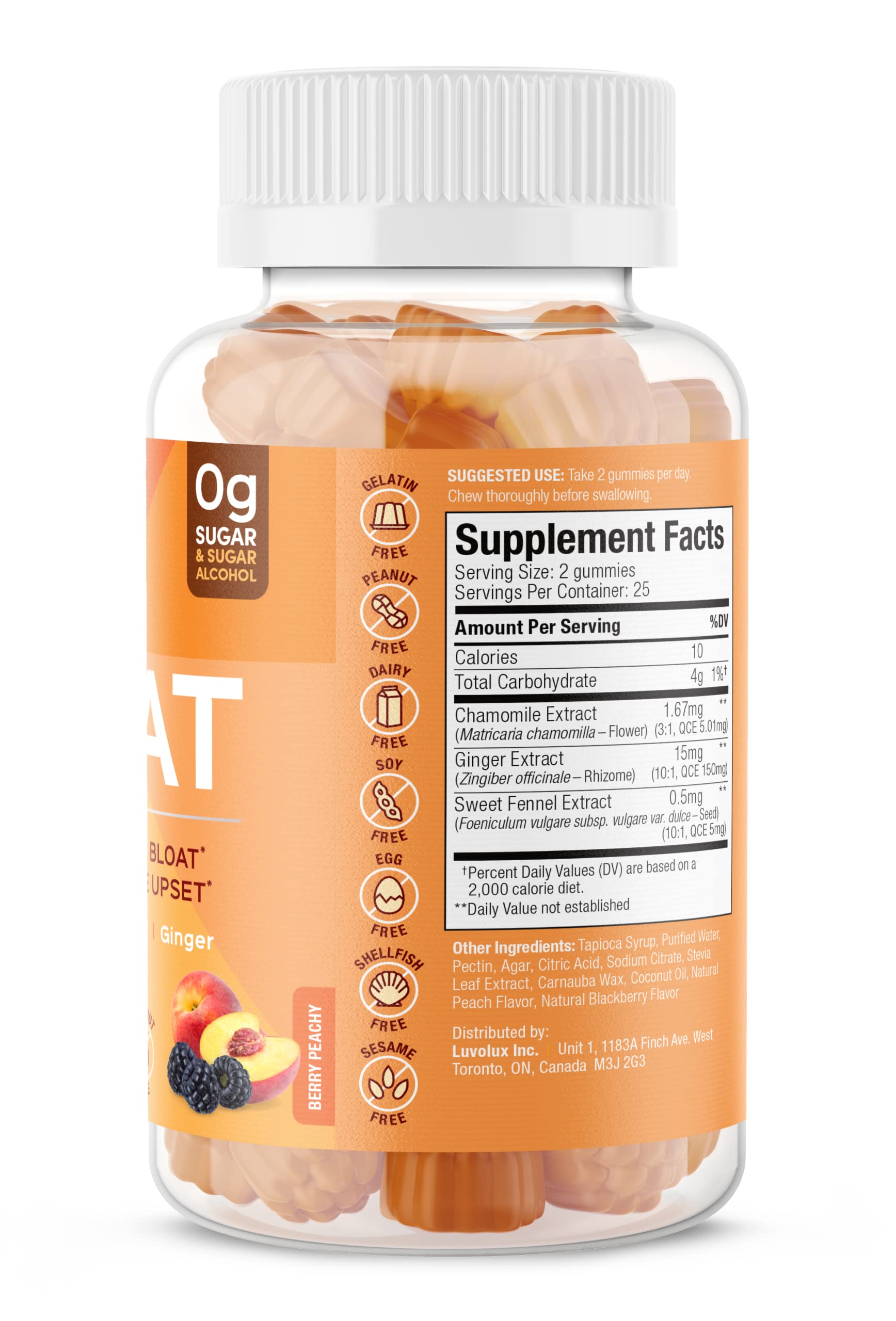 SUKU Debloat – Gelules: dose précise pour un soutien digestif en douceur.