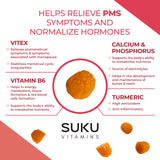 Gommes SUKU VITAMINS contenant gattilier, ingrédient naturel.