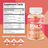 Gommes SUKU VITAMINS saveur pêche mangue, douceur fruitée.
