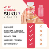 Gommes SUKU VITAMINS vegan et sans sucre ajouté.