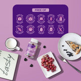 Tableau nutritionnel clair détaillant les apports et les choix de mode de vie.