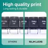 Sukuos Étui transparent offrant une visibilité facile des pilules.