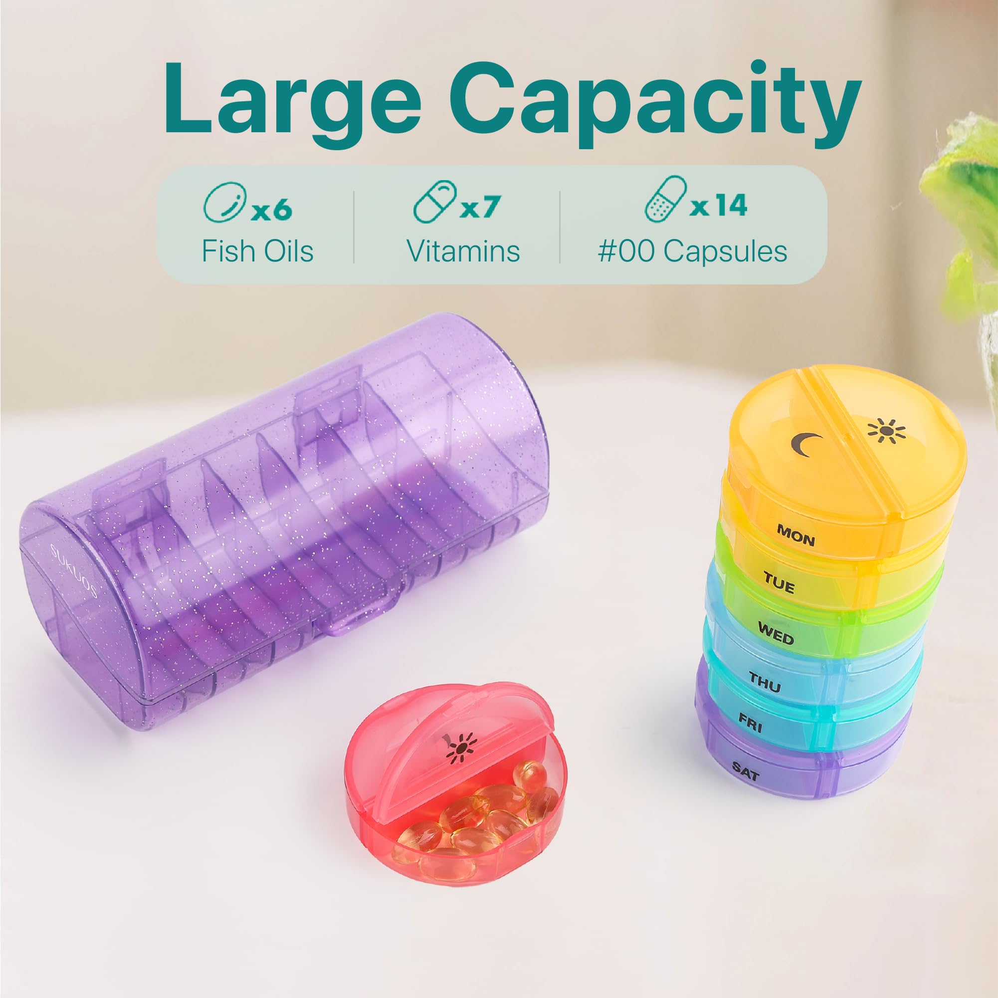 Étui portable Sukuos, idéal pour voyage et déplacements.