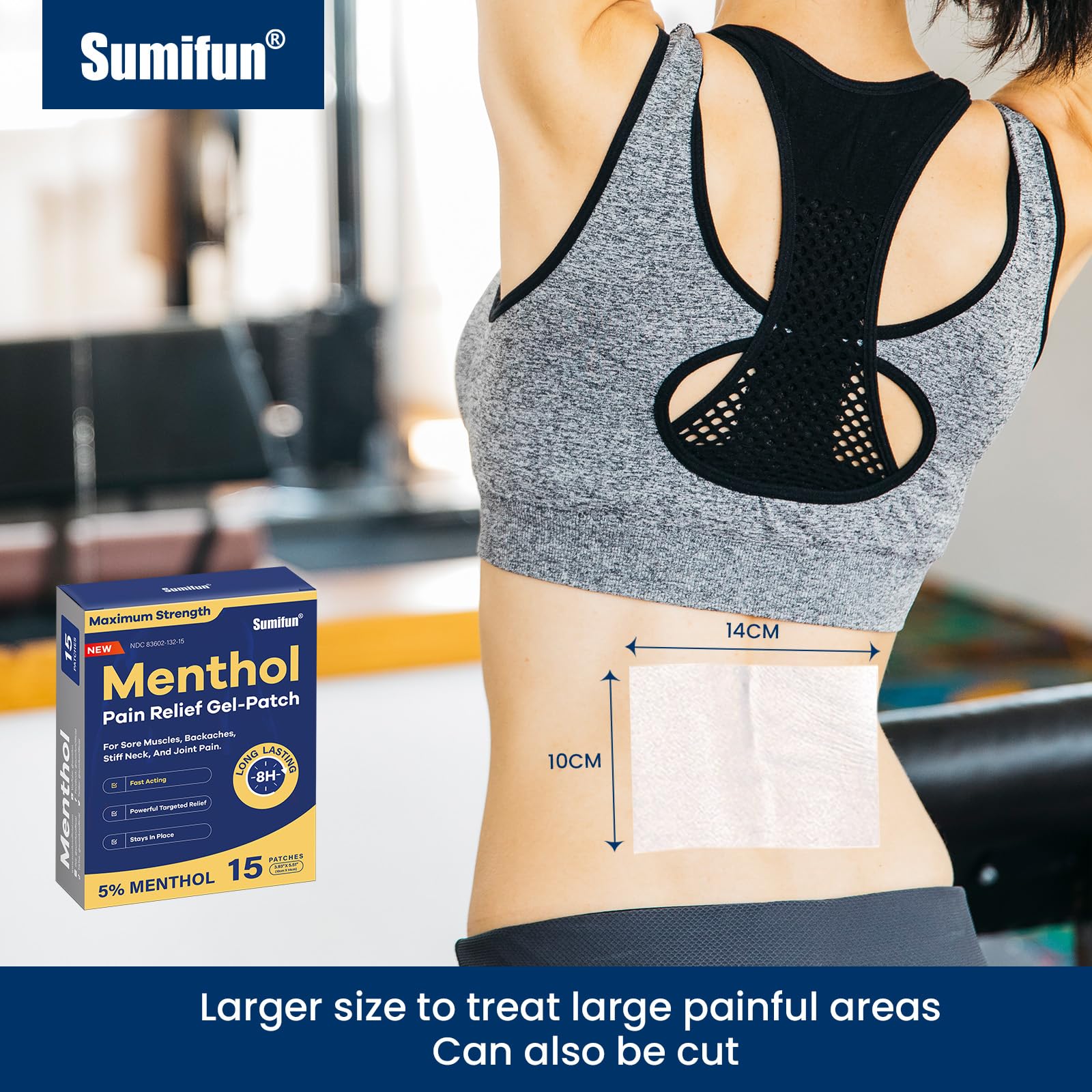 Sumifun usage multi, patchs menthol 5% pour plusieurs zones
