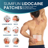 Sumifun patch lidocaïne 4% pour le genou, mobilité préservée tout au long de la journée.