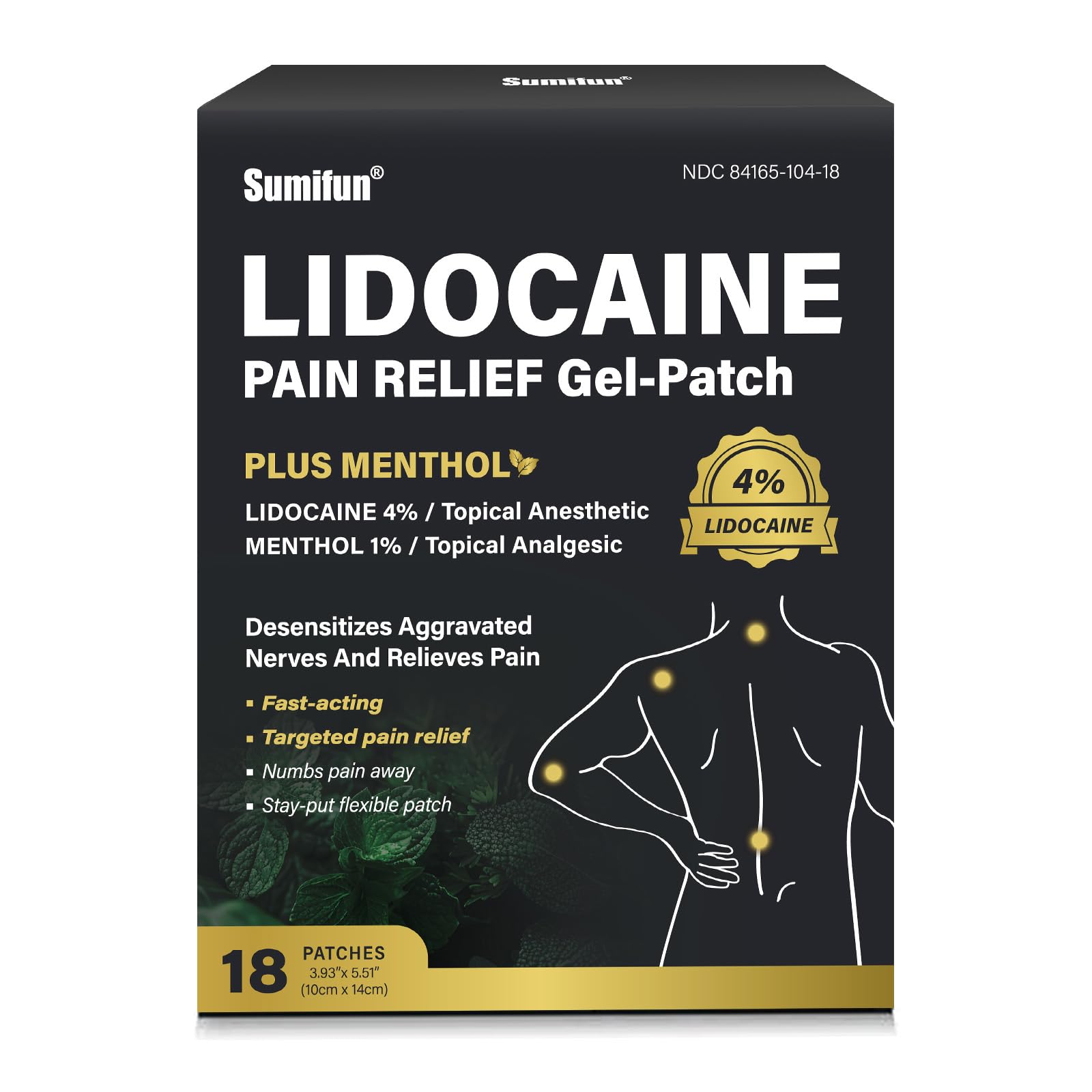 Patch Sumifun lidocaïne 4 % pour soulager rapidement la douleur musculaire