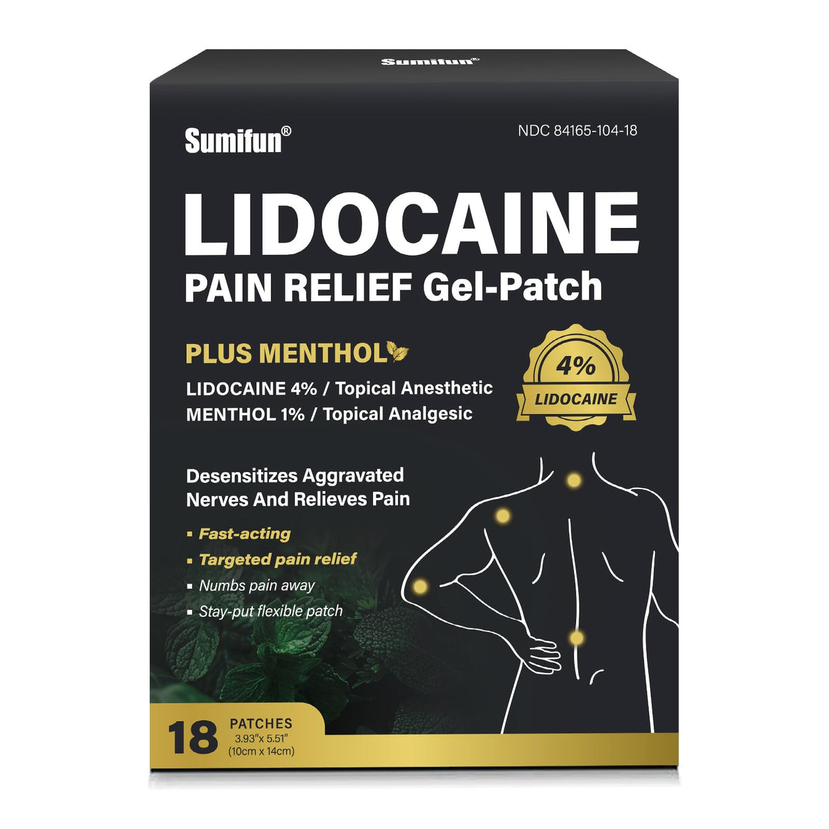 Patch Sumifun lidocaïne 4 % pour soulager rapidement la douleur musculaire