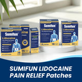 Sumifun patch lidocaïne 4% discret, porté sous les vêtements.