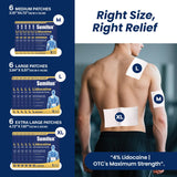 Sumifun patch lidocaïne 4% dos, soutien pendant le travail.