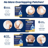 Sumifun patch lidocaïne 4% genou, soulagement pendant le mouvement.
