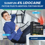 Sumifun patch lidocaïne 4% menthol cou: relief doux et rapide.