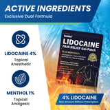 Sumifun patch lidocaïne 4% menthol dos: soulagement ciblé du dos et des tensions.