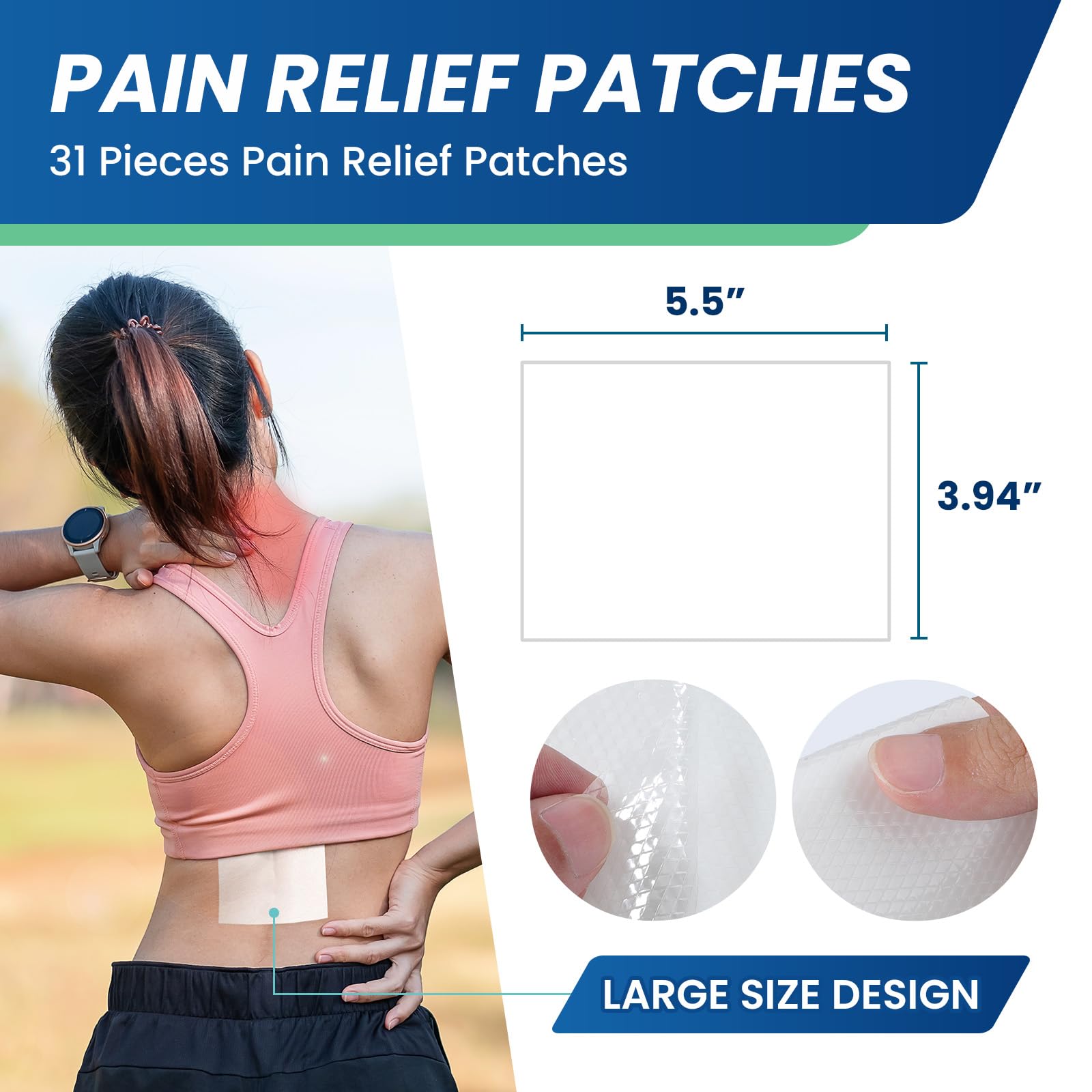Sumifun patch lidocaïne 4% menthol genou: soutien pour les douleurs articulaires.