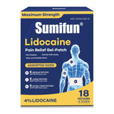 Sumifun patch lidocaïne 4% petite taille pour le poignet, soulagement ciblé.