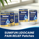 Pansement Sumifun lidocaïne extra pour dos, zone étendue.