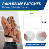 Texture flexible du patch Sumifun lidocaïne-menthol en gros plan.
