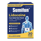 Pansement Sumifun lidocaïne moyen pour coude, relief ciblé et discrétion.