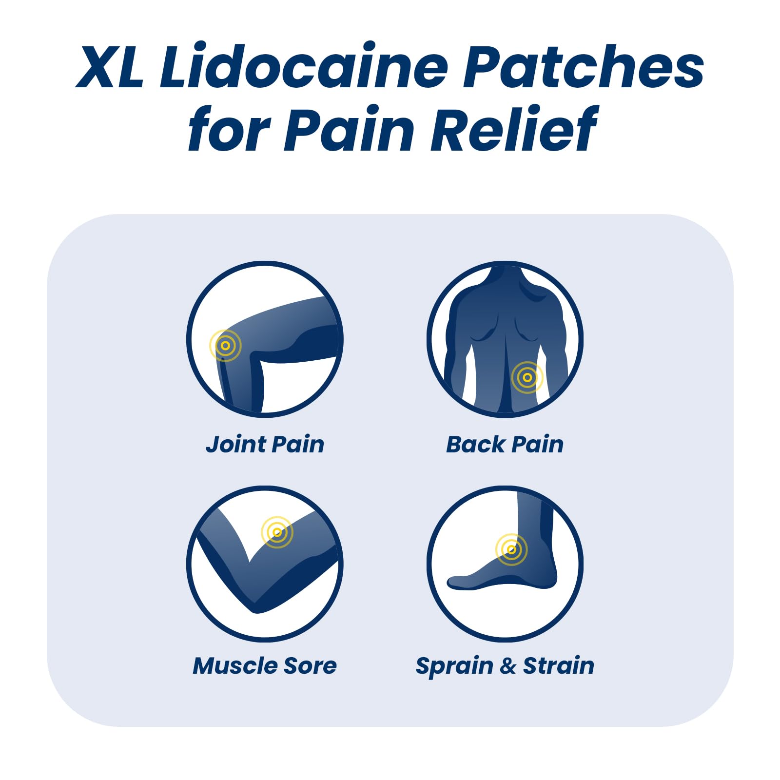 Sumifun XL Patch Lidocaïne utilisation discrète – relief sans odeur.