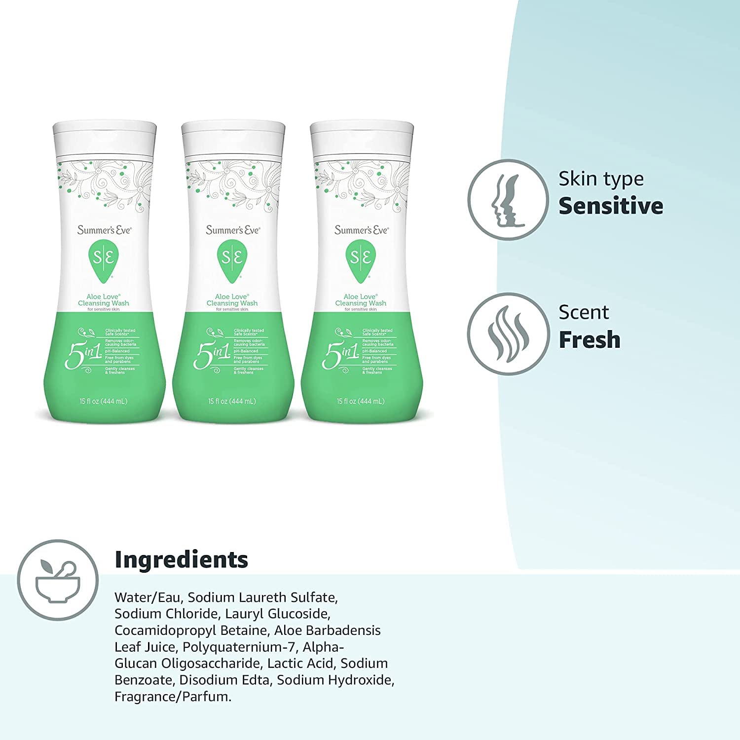 Summer's Eve Aloe Love – utilisation quotidienne simple.