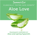 Summer's Eve Aloe Love – emballage pratique pour routine intime.