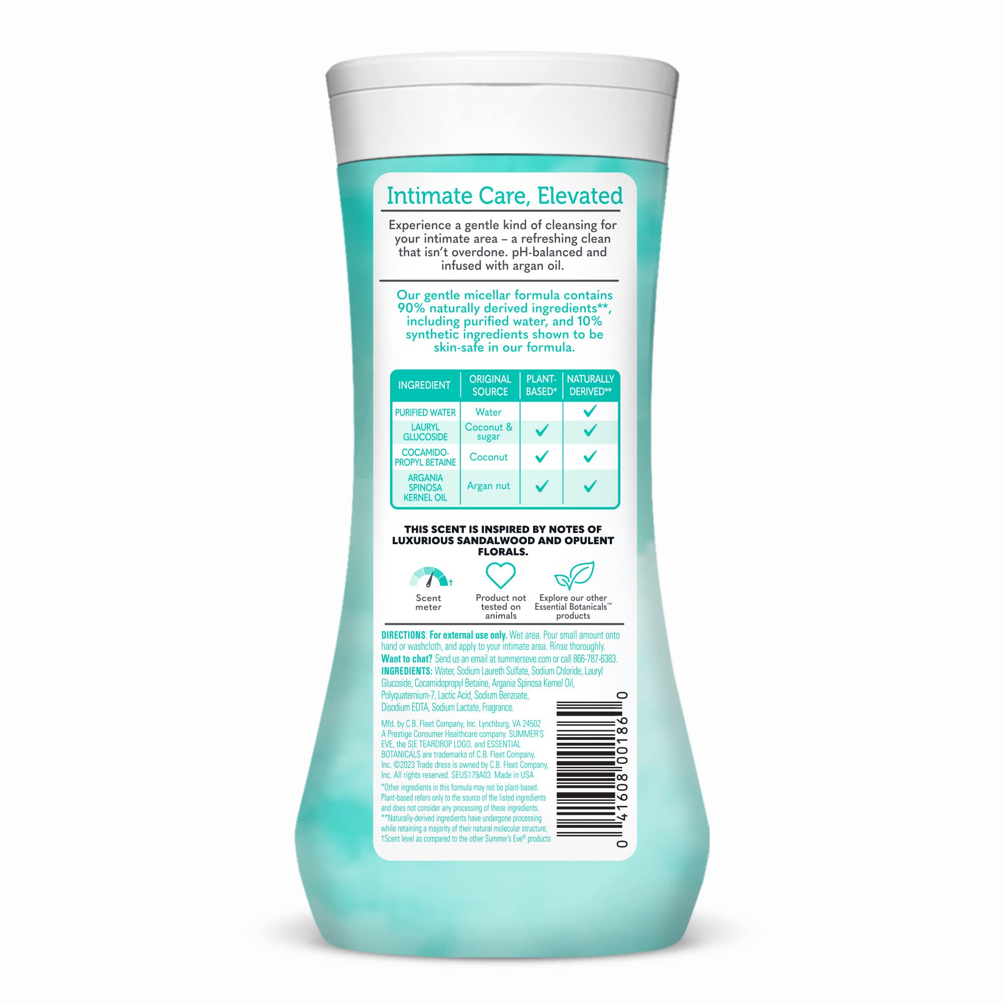 Summer's Eve Essential Botanicals: fraîcheur quotidienne sous la douche.