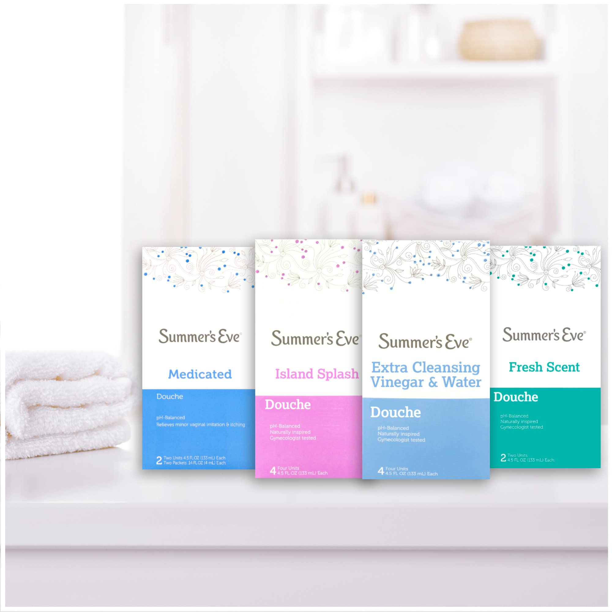Summer's Eve Douche – Pack de deux pour une disponibilité continue.