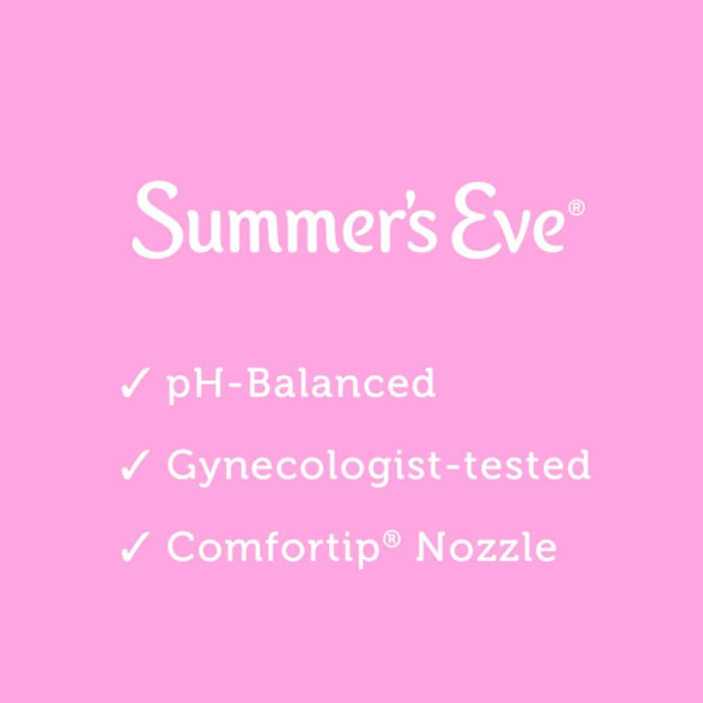 Summer's Eve Island Splash – emballage clair pour une routine rapide et hygiénique.