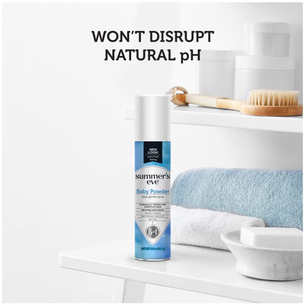 Formule sans talc du Summer's Eve Baby Powder pour une routine délicate.