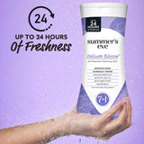 Summer's Eve Delicate Blossom – emballage et flacon, soin intime sûr