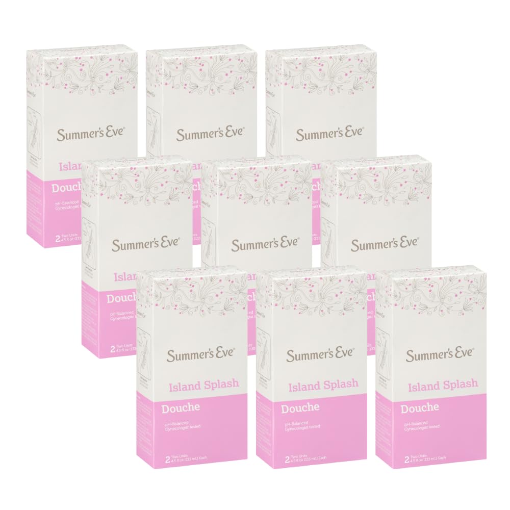 Summer's Eve Douche, bouteille prête à l’emploi, parfum frais d’île pour voyage.
