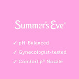 Summer's Eve Douche, pack pratique, parfum frais d’île à emporter.