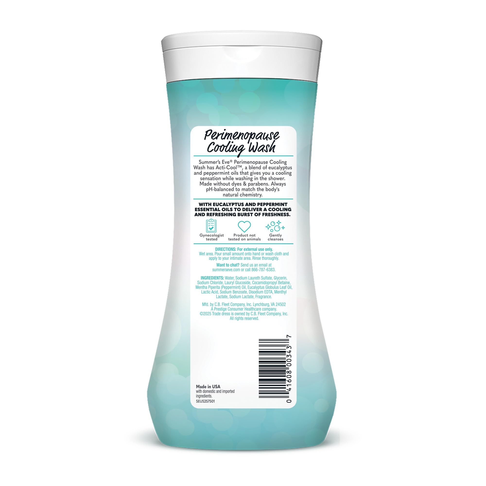 Summer's Eve: emballage 444 ml prêt pour la routine intime.