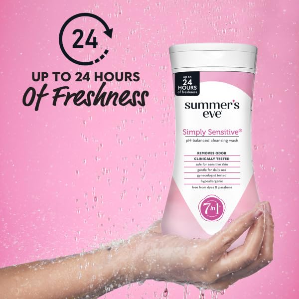 Summer’s Eve gel micellaire doux présenté en image pour peaux sensibles.