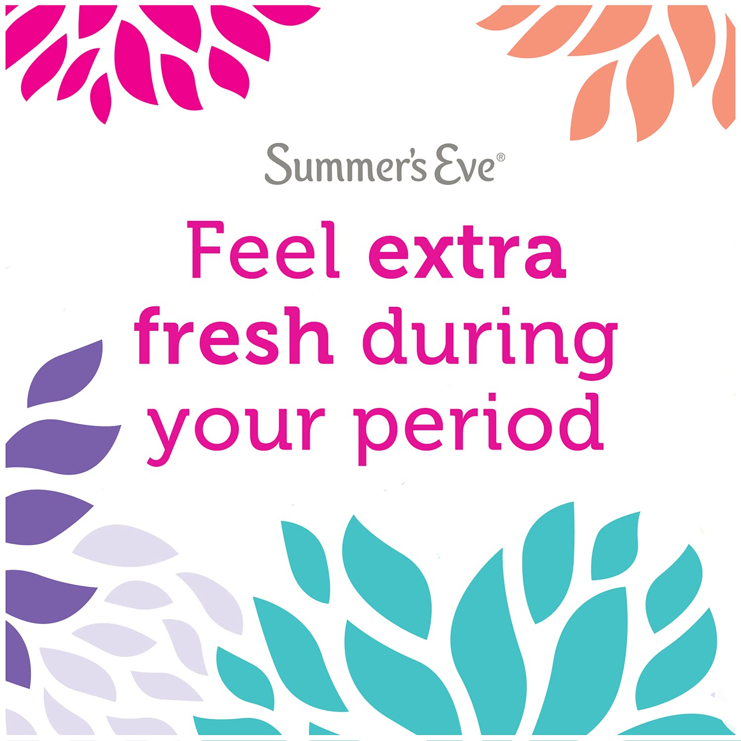 FreshCycle Lingettes Summer's Eve individuellement emballées, discrètes en déplacement.