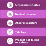 Formule sans talc pour plus de confort et de sécurité.