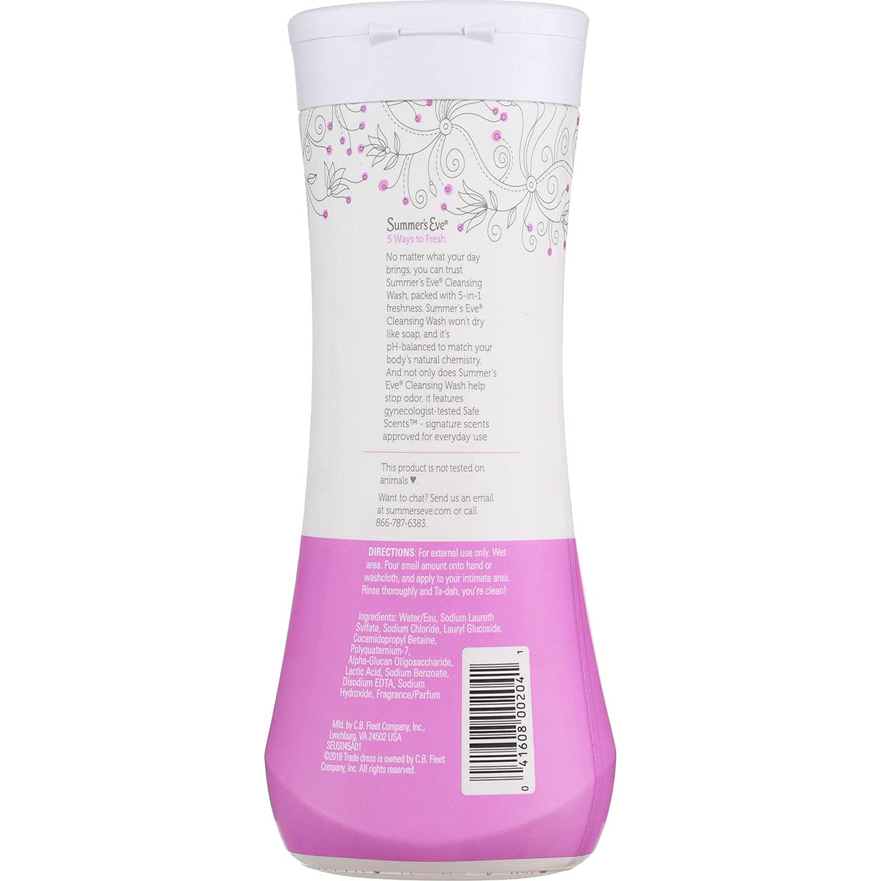 Summer's Eve Island Splash, senteur légère pour une sensation de fraîcheur après chaque lavage.