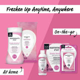 Summer’s Eve bouteille pH équilibré montrée pour respecter la chimie naturelle.