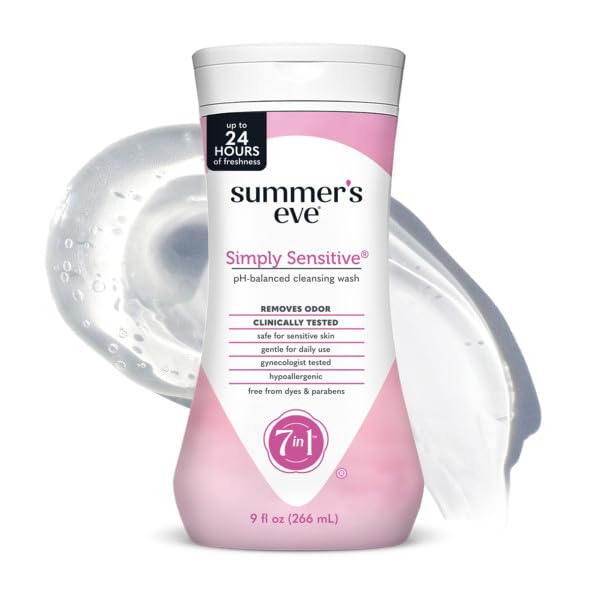 Summer’s Eve formule sans colorants ni parabènes sur l’étiquette.