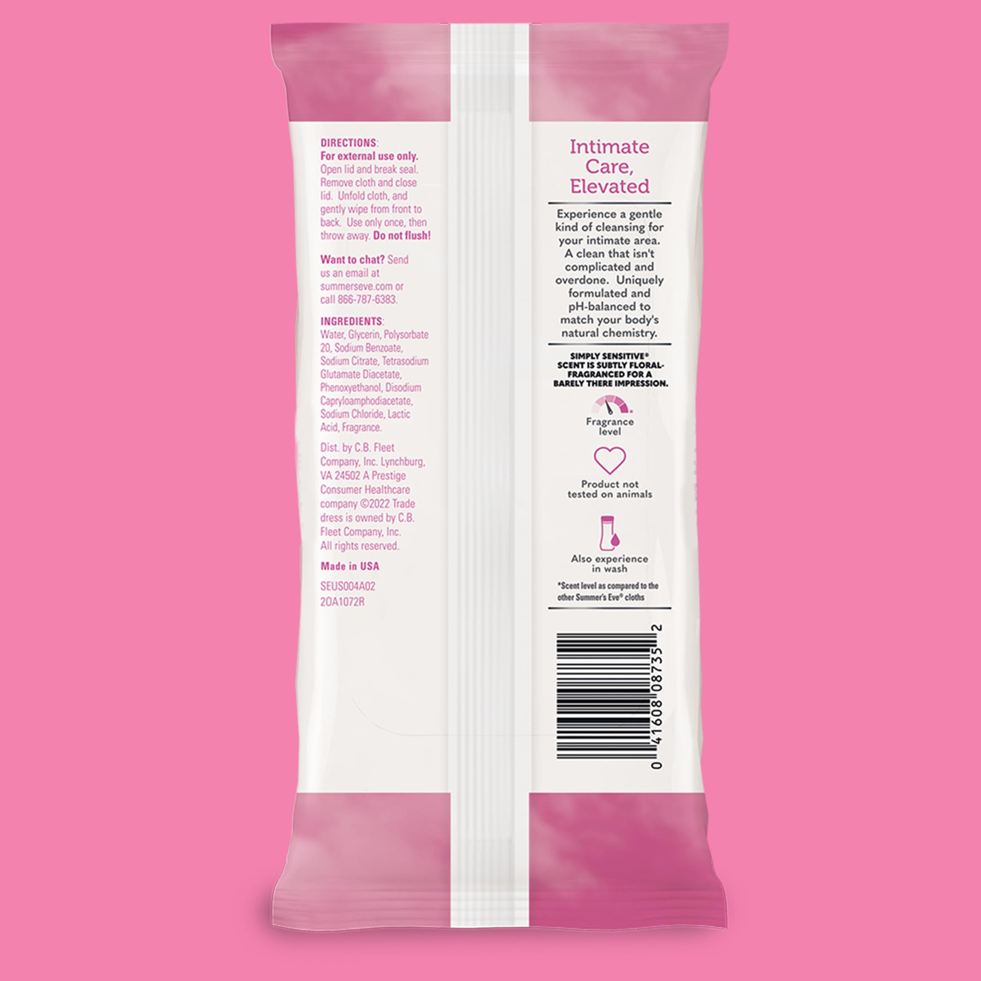 Summer's Eve usage quotidien pour une hygiène intime pratique