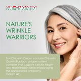 Sun Chlorella Crème Visage Application Matin Soir pour hydratation continue.