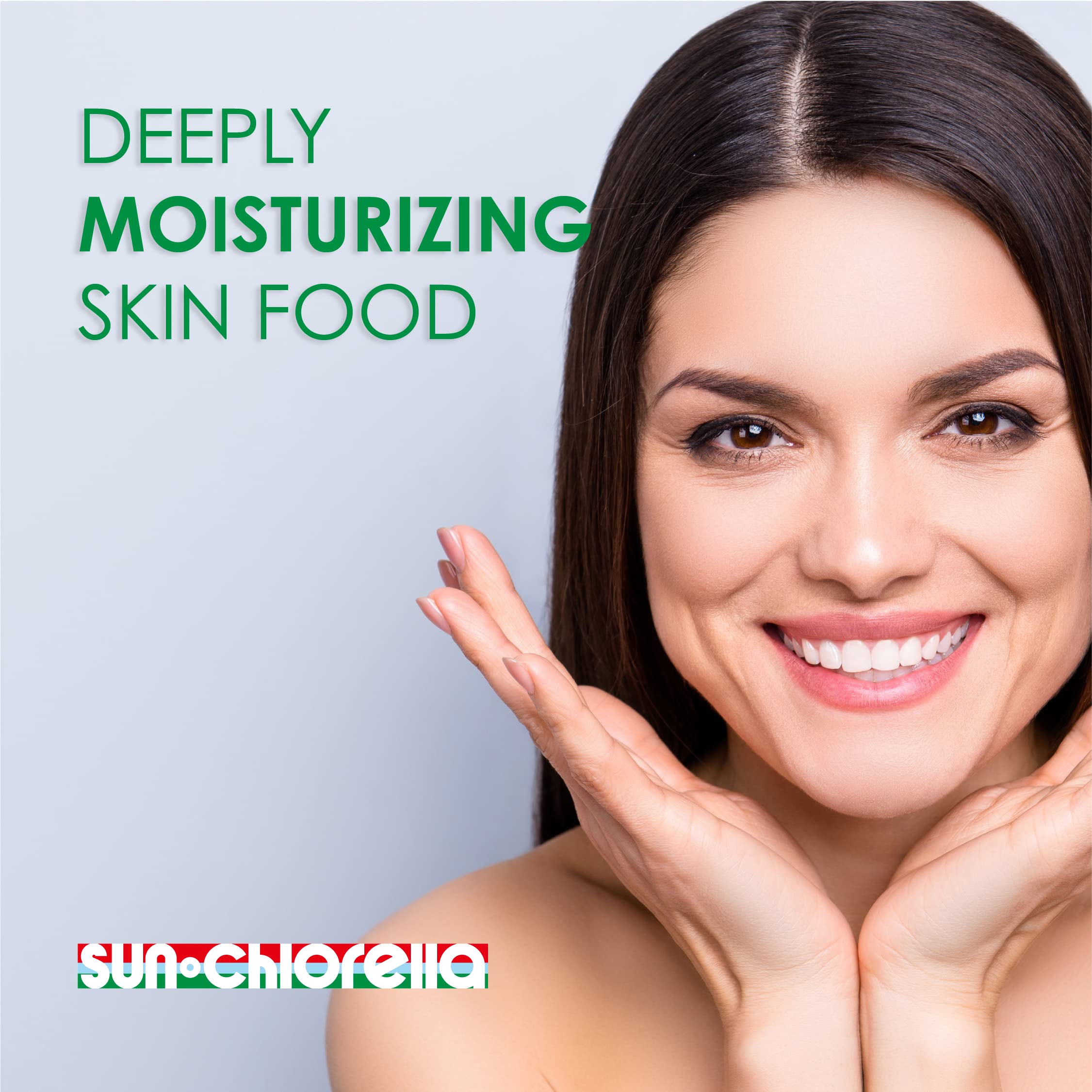 Sun Chlorella Crème Visage Peau Rayonnante pour un teint lumineux.
