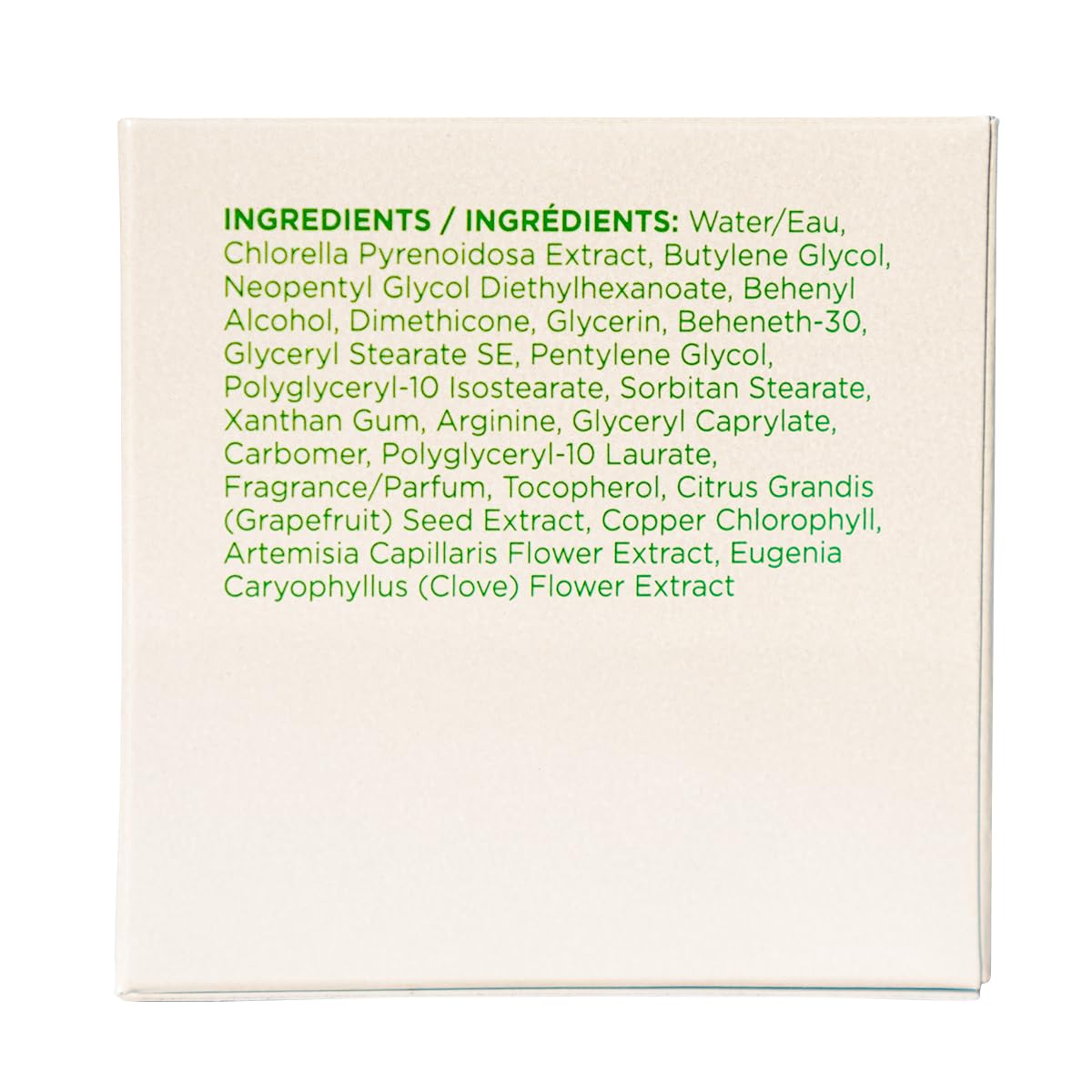 Sun Chlorella Crème Visage Sans Paraben pour une routine sûre.