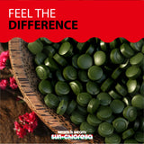 Sun Chlorella qualité-sans-ogm: produit sans gluten et additifs.
