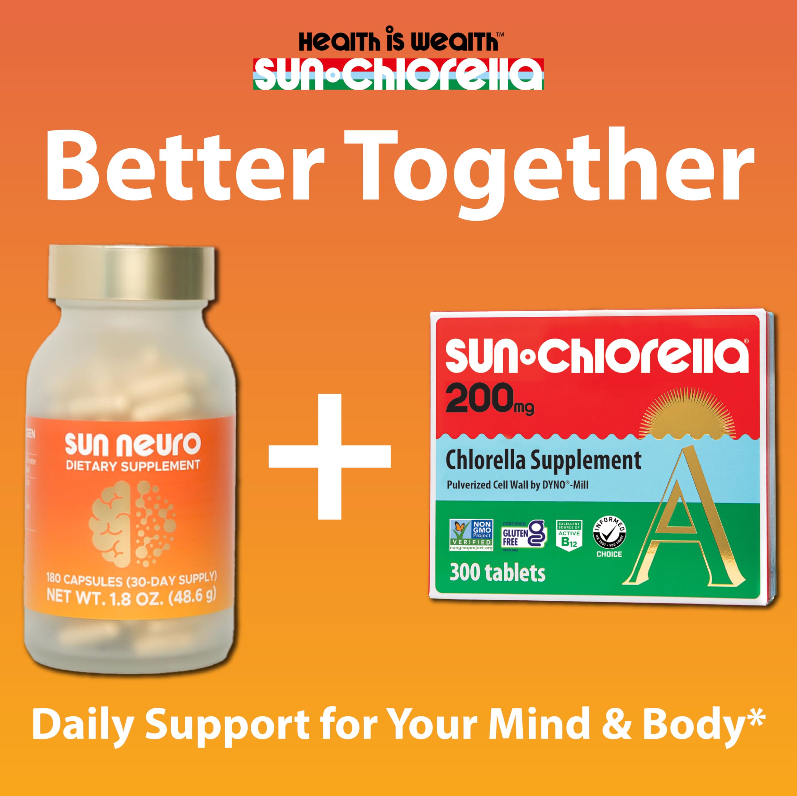 Sun Chlorella Sun Neuro: contexte bien-être et énergie mentale naturelle.